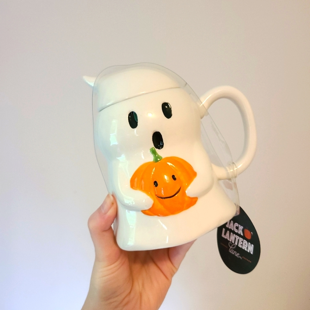 🆕️ jack o' lantern lane • ghost figural mug